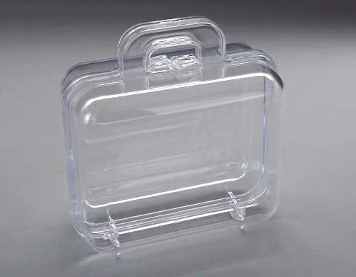 Transparenter Koffer aus Plastik 12.5x12.8cm (25 Stück) [PEP-0211068]