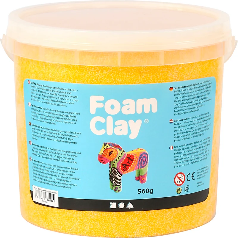 Foam Clay® , Gelb, 560 g/ 1 Eimer [HOB-78824]