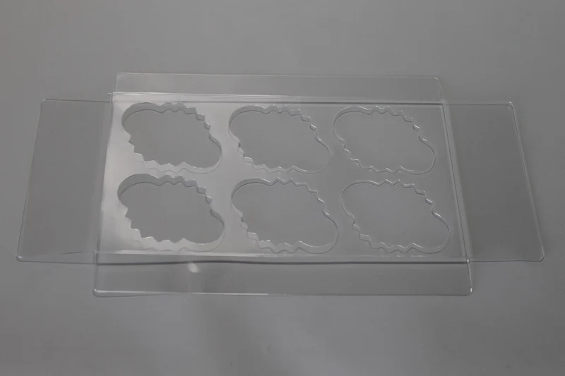 Einsätze für 6 Mini-Cupcakes 17.8x10.2x2cm Transparent (100 Stück) [FPBI179]