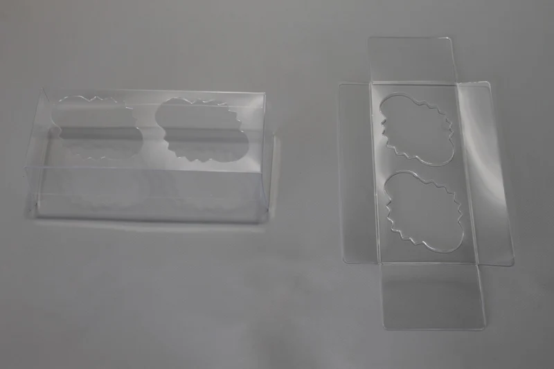 Einsätze für 2 Mini-Cupcakes 12.5x7x2cm Transparent (100 Stück) [FPBI269]