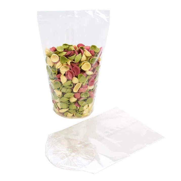 Plastikbeutel Runde Boden 10,2x25,4cm 40 Mikron und mit Bodenblatt (50 Stück) [RPBG4]