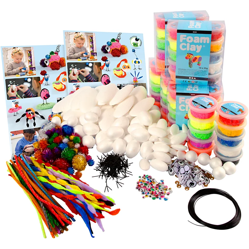Gruppen-Kreativset Foam Clay® Figuren, 1 Pck [HOB-78137]