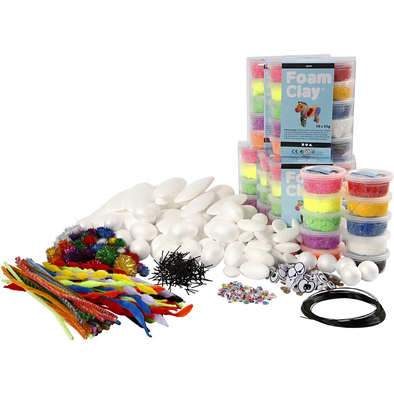 Gruppen-Kreativset Foam Clay® Figuren, 1 Pck [HOB-78137]