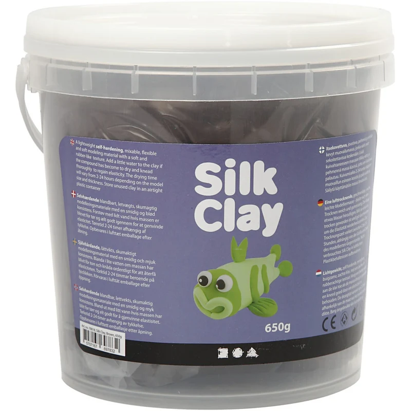 Silk Clay®, Braun, 650 g/ 1 Eimer [HOB-78818]