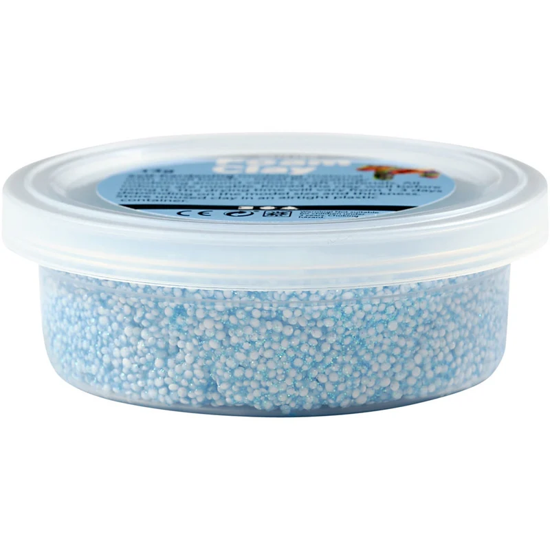 Foam Clay® , Glitter, Pastellfarben, 6x14 g/ 1 Pck [HOB-78812]