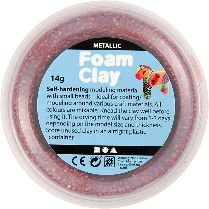 Foam Clay® , Metallic, Kräftige Farben, 6x14 g/ 1 Pck [HOB-78811]
