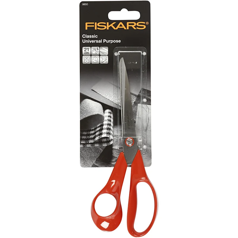 Fiskars Klassische Allzweckschere, L 21 cm, für Linkshänder , 1 Stk [HOB-9850]