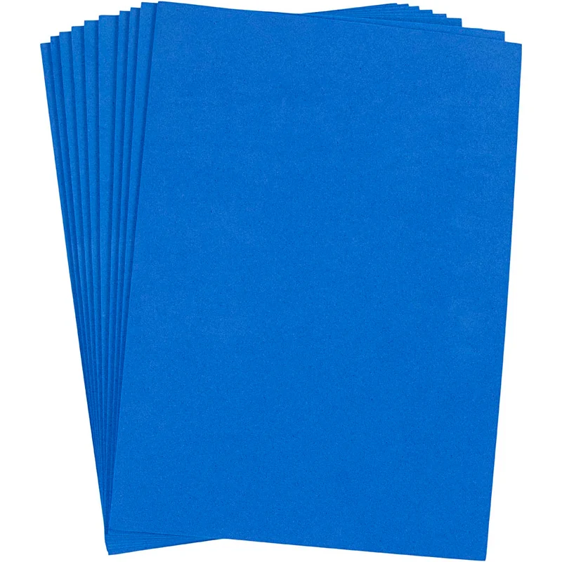 Moosgummi , A4, Blatt 210x297 mm, Dicke 2 mm, Dunkelblau, 10 Bl./ 1 Pck [HOB-79038]