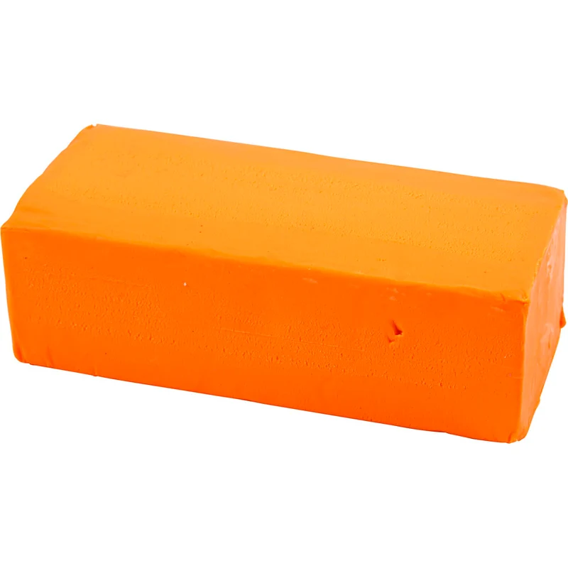 Knetmasse, Größe 13x6x4 cm, Neonorange, 500g/ 1 Pck [HOB-78689]