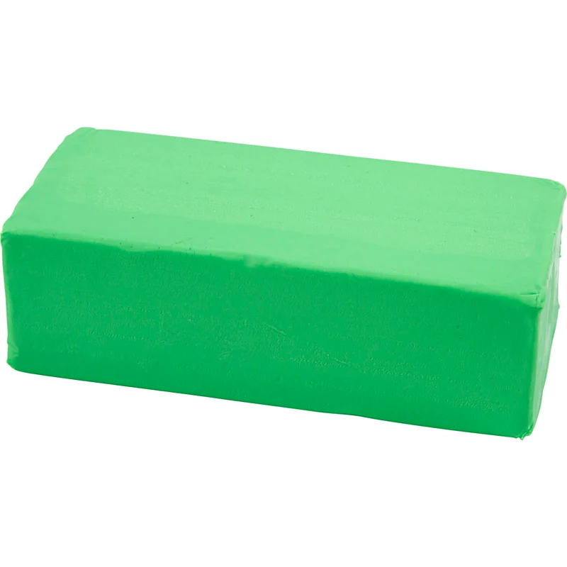 Knetmasse, Größe 13x6x4 cm, Neongrün, 500 g/ 1 Pck [HOB-78688]
