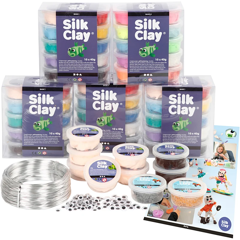 Gruppen-Kreativset Silk Clay® Figuren, 1 Set [HOB-97804]