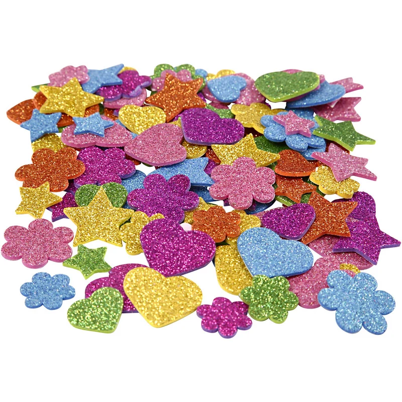 Moosgummifiguren, D 19+29 mm, 100sort./ 1 Pck [HOB-790230]