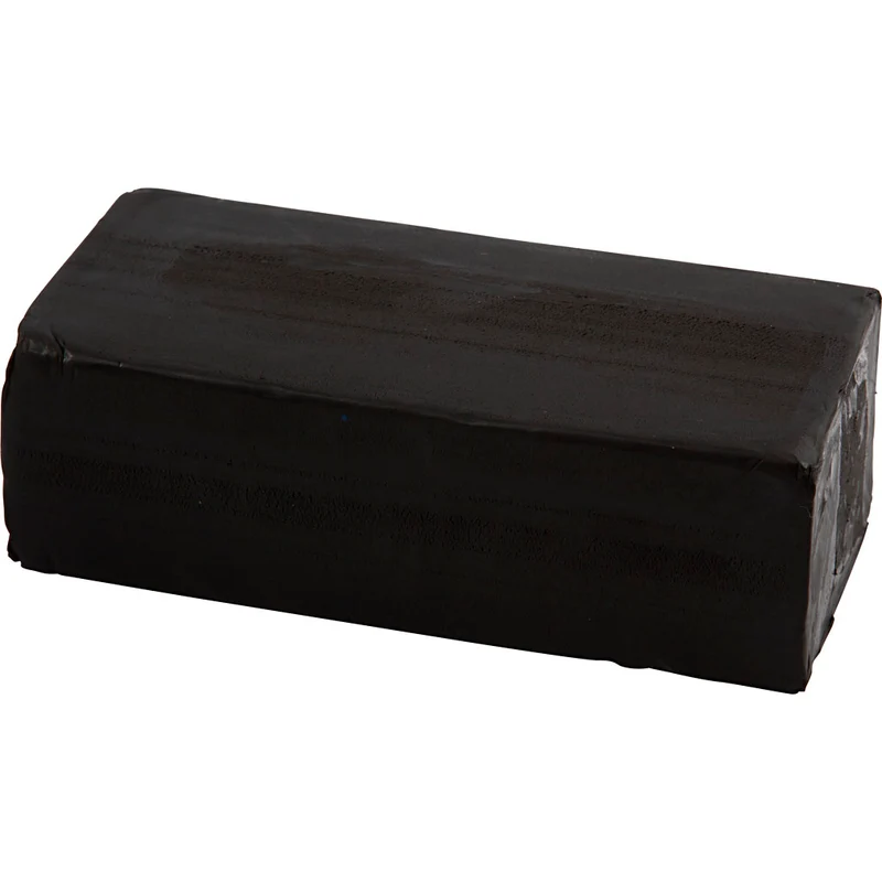 Knetmasse, Größe 13x6x4 cm, Schwarz, 500g/ 1 Pck [HOB-78680]