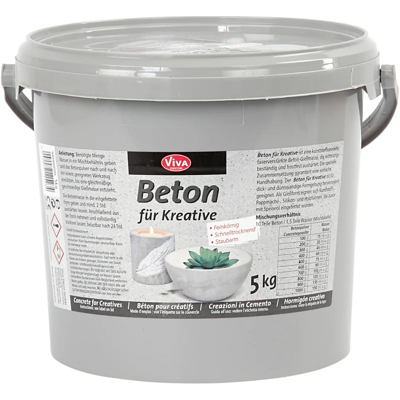 Modellier-Beton, Grau, 5000 g/ 1 Pck [HOB-78666]