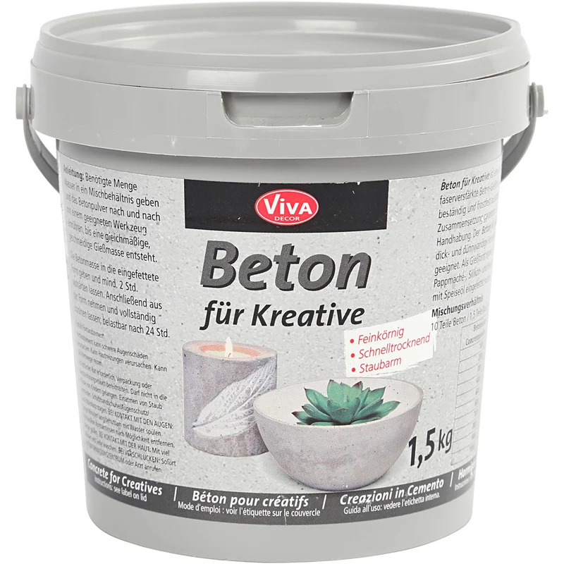 Modellier-Beton, Grau, 1500 g/ 1 Pck [HOB-78665]