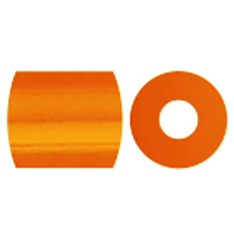 Fotoperlen, Größe 5x5 mm, Lochgröße 2,5 mm, medium, Orange (13), 6000 Stk/ 1 Pck [HOB-75513]