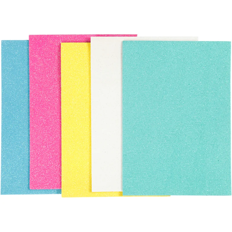 Moosgummi, A5, Blatt 148x210 mm, Dicke 2 mm, 5 Bl./ 1 Pck [HOB-769012]