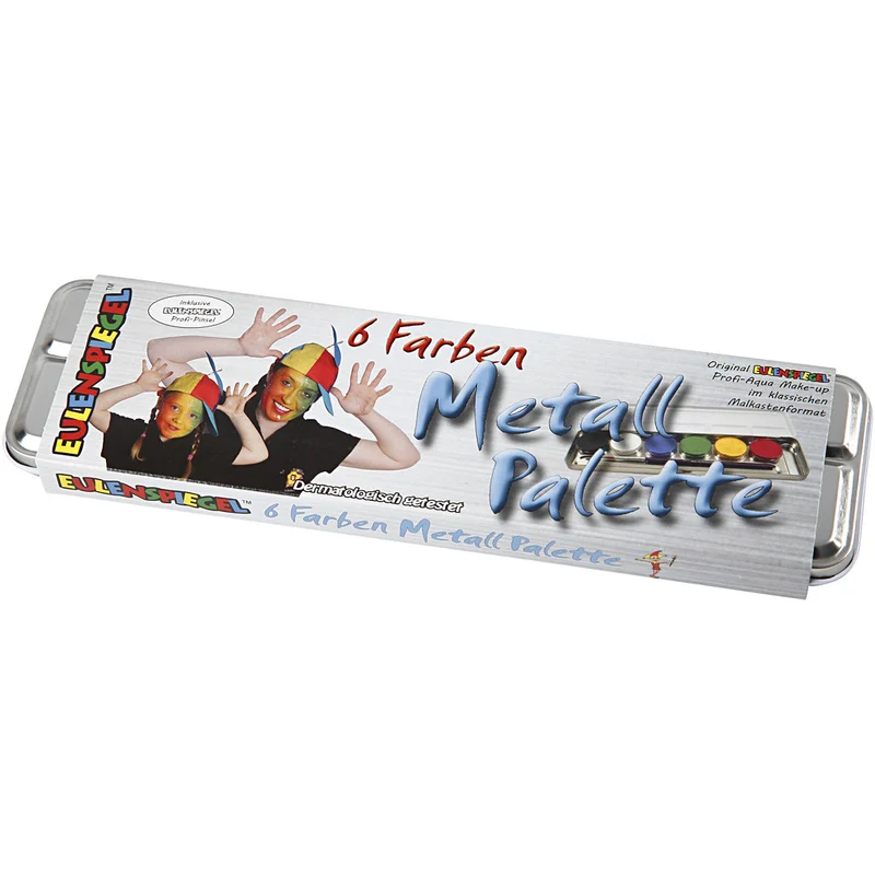 Eulenspiegel Gesichtsschminke, Sortierte Farben, 6 Farbe/ 1 Set [HOB-76135]