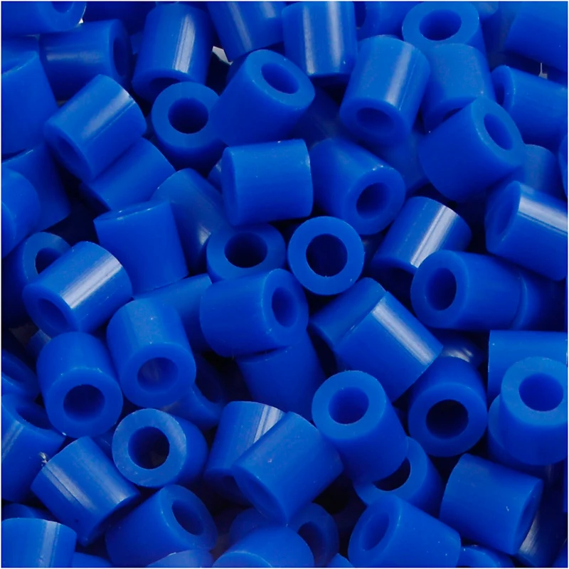 Bügelperlen, Größe 5x5 mm, Lochgröße 2,5 mm, medium, Dunkelblau (32232), 1100 Stk/ 1 Pck [HOB-751210]