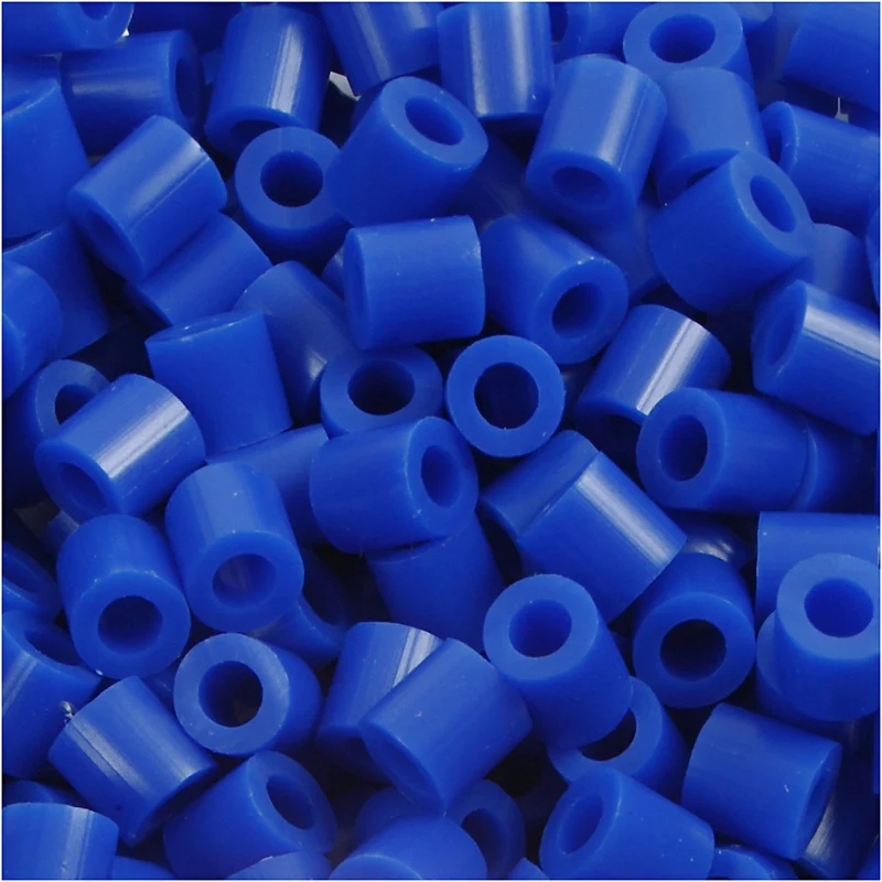 Bügelperlen, Größe 5x5 mm, Lochgröße 2,5 mm, medium, Dunkelblau (32232), 1100 Stk/ 1 Pck [HOB-751210]