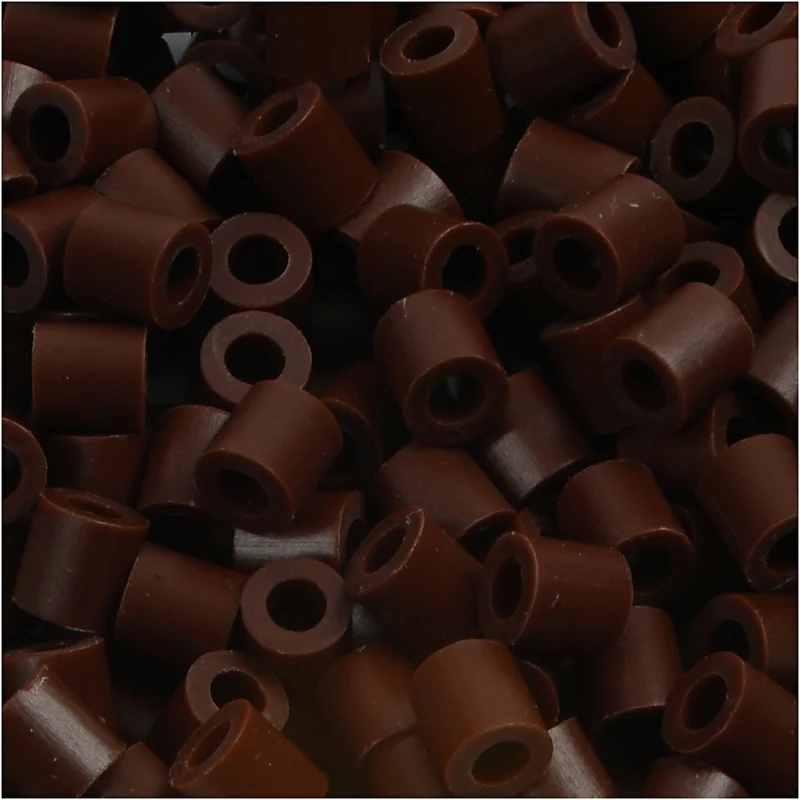 Fotoperlen, Größe 5x5 mm, Lochgröße 2,5 mm, medium, Braun (3), 6000 Stk/ 1 Pck [HOB-75503]