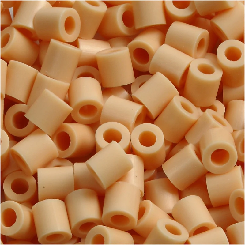 Bügelperlen, Größe 5x5 mm, Lochgröße 2,5 mm, medium, Dunkelbeige (32228), 6000 Stk/ 1 Pck [HOB-751071]