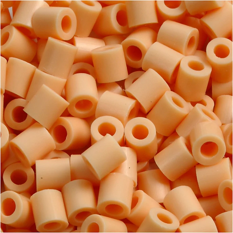 Bügelperlen, Größe 5x5 mm, Lochgröße 2,5 mm, medium, Dunkelbeige (32228), 1100 Stk/ 1 Pck [HOB-751070]