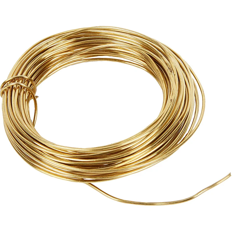 Messingdraht, Dicke 1,2 mm, 100 g, Messing, 10 m/ 1 Rolle [HOB-61032]