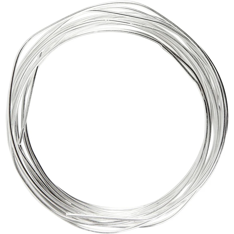 Silberdraht, Dicke 1,2 mm, Versilbert, 3 m/ 1 Rolle [HOB-61012]