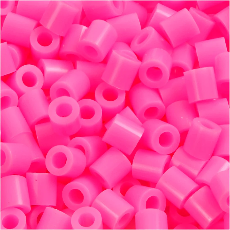 Bügelperlen, Größe 5x5 mm, Lochgröße 2,5 mm, medium, Rosa (32222), 6000Stk/ 1 Pck [HOB-751021]