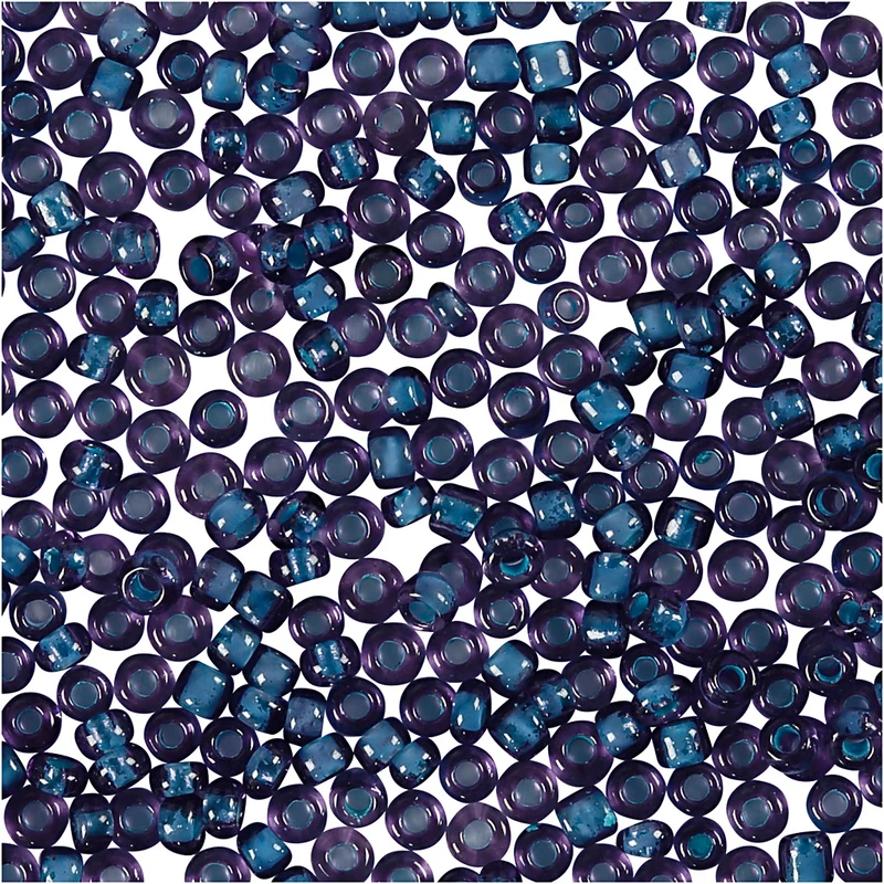Rocailleperlen, D 1,7 mm, Größe 15/0, Lochgröße 0,5-0,8 mm, Flieder, 25 g/ 1 Pck [HOB-686810]