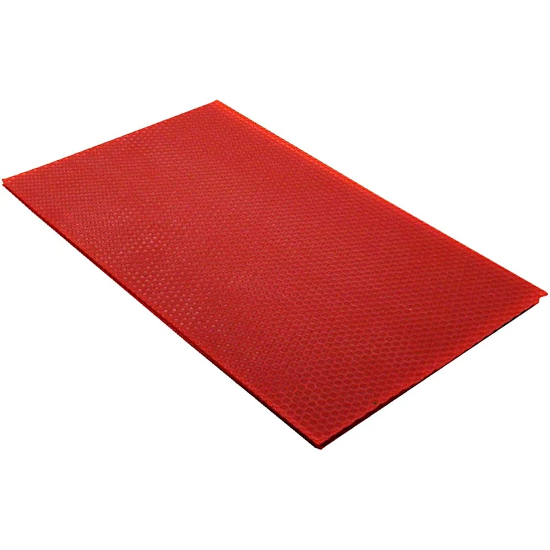 Bienenwachsplatten, Größe 20x33 cm, Dicke 2 mm, Rot, 1 Stk [HOB-73206]