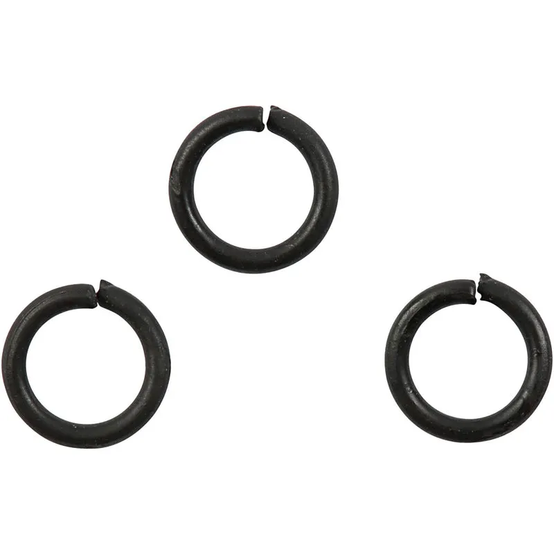 Biegering, Größe 7 mm, Dicke 1 mm, Schwarz, 50 Stk/ 1 Pck [HOB-60591]