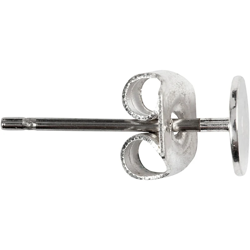 Ohrstecker, L 13 mm, Versilbert, 10 Stk/ 1 Pck [HOB-603080]