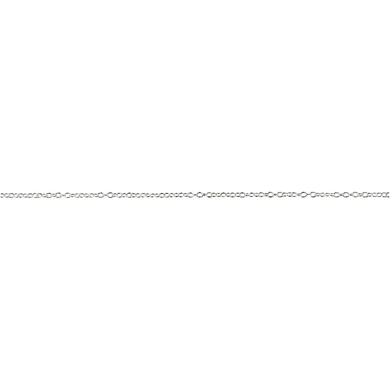 Schmuckkette, B 2 mm, Versilbert, 20 m/ 1 Stk [HOB-60230]