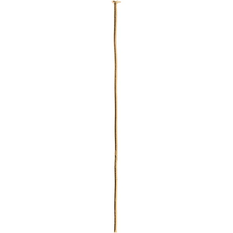 Nietstifte mit Flachkopf, L 50 mm, Gold, 30 Stk/ 1 Pck [HOB-602100]