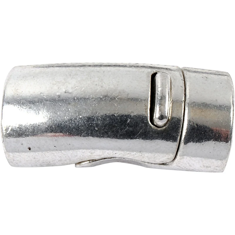 Magnetverschluss, D 26 mm, Lochgröße 10 mm, Antiksilber, 1 Stk [HOB-60146]