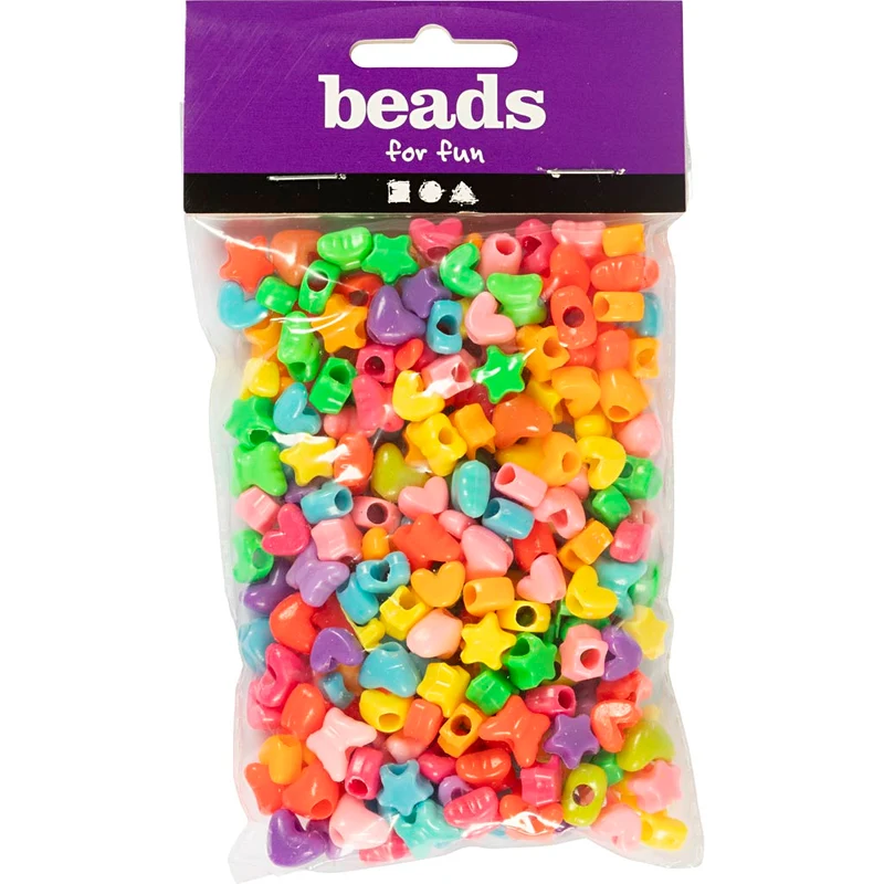Kunststoffperlen-Mix Figuren, 125 ml/ 1 Pck [HOB-617740]