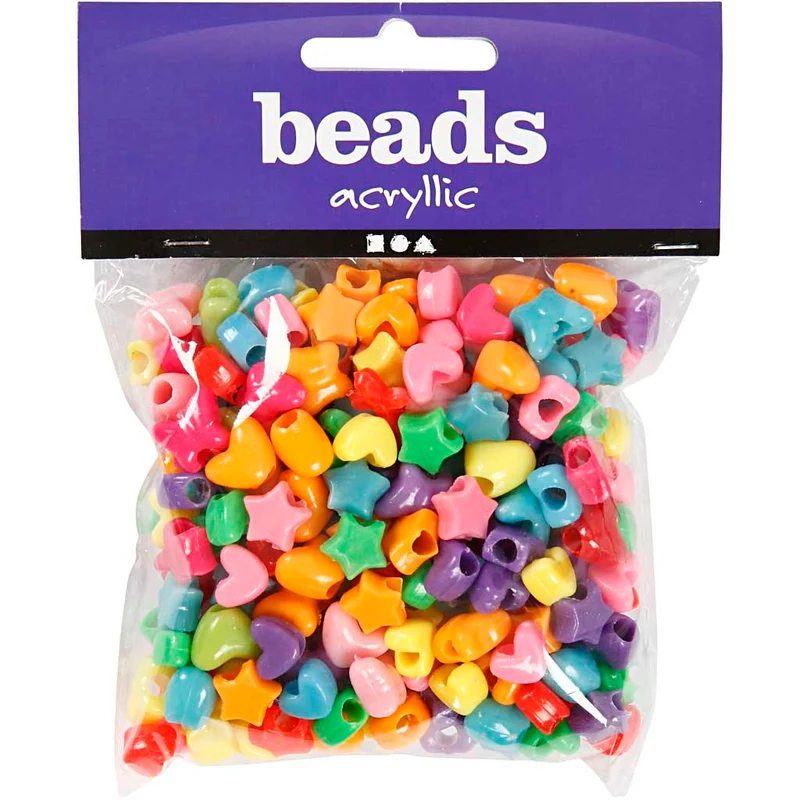 Kunststoffperlen-Mix Figuren, 125 ml/ 1 Pck [HOB-617740]
