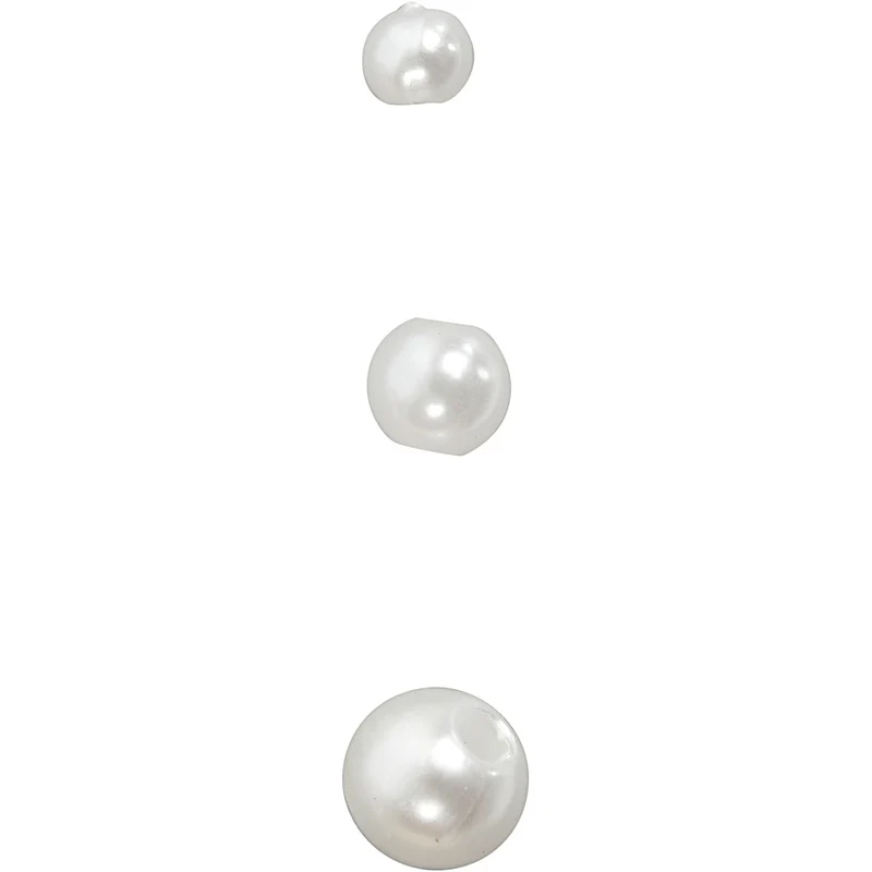 Schmuckperlen, D 5 mm, Lochgröße 0,7 mm, Perlmutt, 100 Stk/ 1 Pck [HOB-698161]