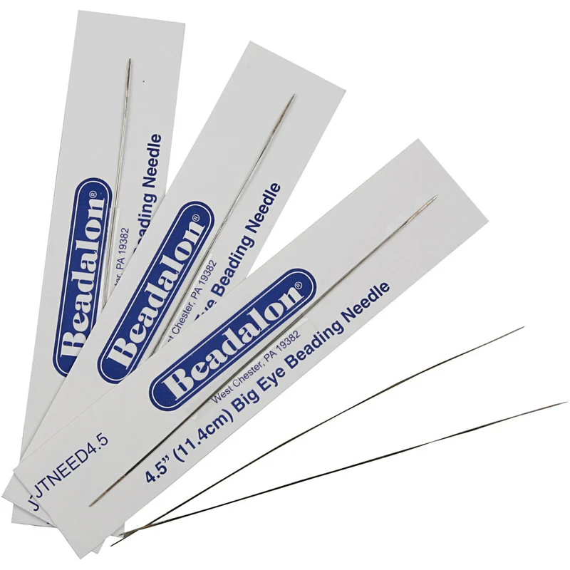 Perlennadel, L 6 cm, Dicke 0,3 mm, 5 Stk/ 1 Pck [HOB-61620]