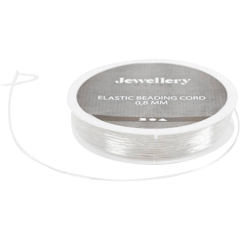 Elastische Schnur, rund, Dicke 0,8 mm, 10 m/ 1 Rolle [HOB-615420]