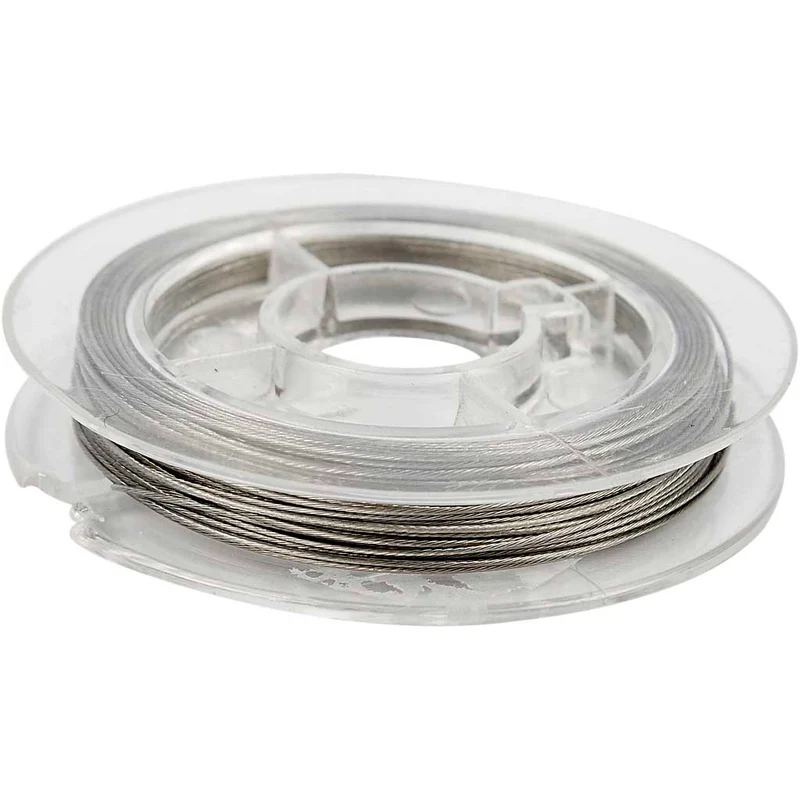 Schmuckdraht, Dicke 0,38 mm, Silber, 10 m/ 1 Rolle [HOB-61520]