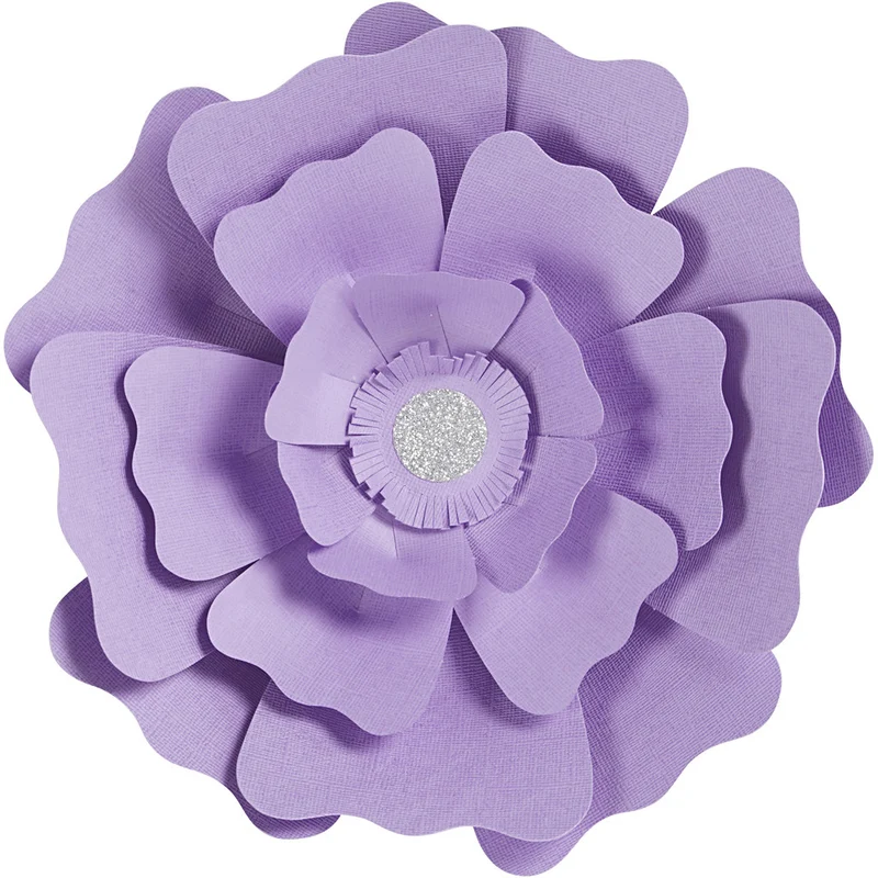 Papierblumen, D 15+25 cm, 230 g, Flieder, 2 Stk/ 1 Pck [HOB-599905]