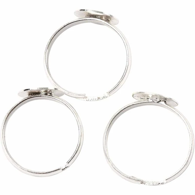 Fingerring, Versilbert, 15Stk/ 1 Pck [HOB-61311]