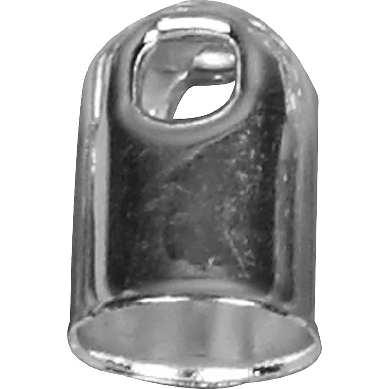 Endkappen, D 6 mm, Versilbert, 6 Stk/ 1 Pck [HOB-613050]