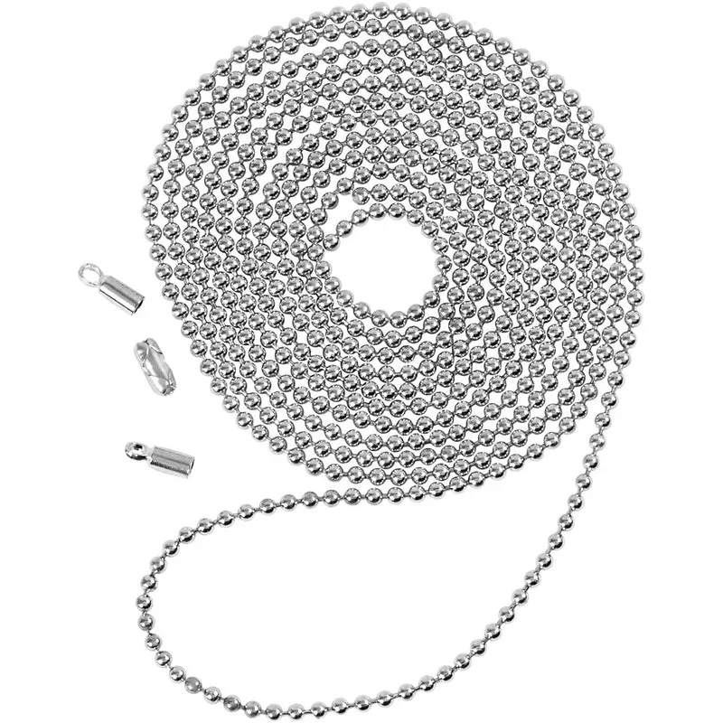 Kugelkette, D 1,5 mm, Versilbert, 1 m/ 1 Pck [HOB-61243]