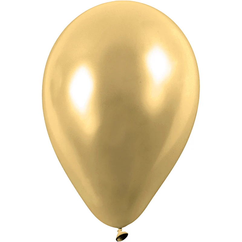 Ballons, rund, D 23 cm, Gold, 8 Stk/ 1 Pck [HOB-59171]