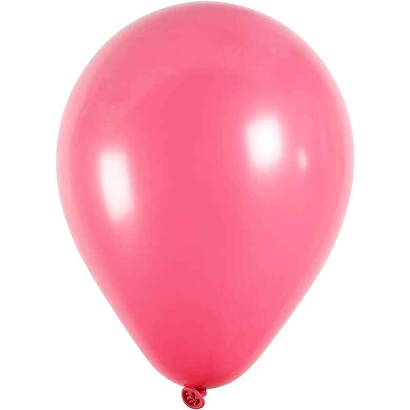 Ballons, rund, D 23 cm, Dunkelpink, 10 Stk/ 1 Pck [HOB-59167]