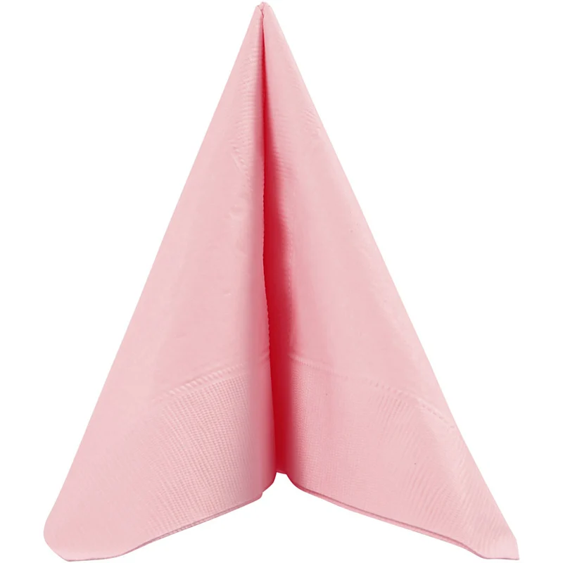 Servietten, Größe 33x33 cm, Rosa, 20 Stk/ 1 Pck [HOB-599017]
